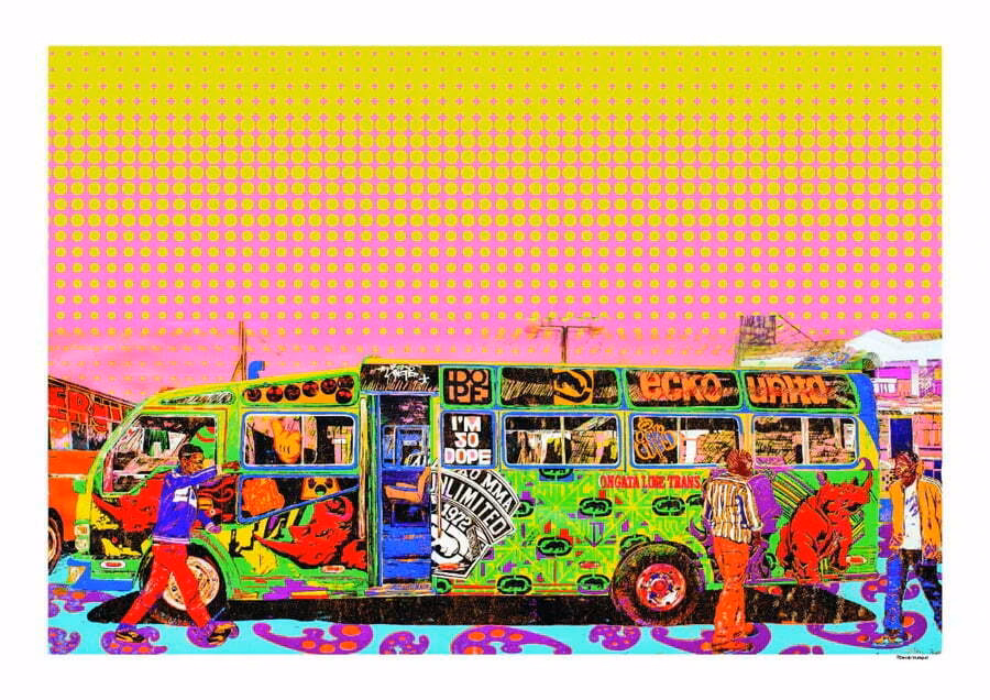 Eckō Unltd matatu art print by Dennis Muraguri
